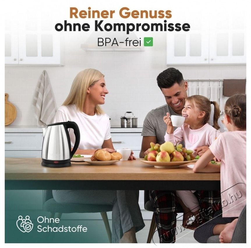 Clatronic WKS 3830 v&iacute;zforral&oacute; rozsdamentes ac&eacute;l Konyhai term&eacute;kek - V&iacute;zforral&oacute; / teafőző - 531148