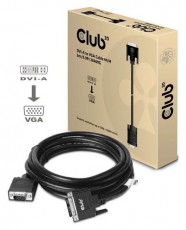CLUB3D DVI-A - D-SUB 3m kábel Fotó-Videó kiegészítők - Kábel - Egyéb kábel - 441529