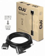CLUB3D DVI-A - D-SUB 3m kábel Fotó-Videó kiegészítők - Kábel - Egyéb kábel - 441529