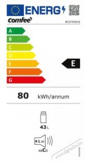 COMFEE RCD76WH2 egyajtós hűtőszekrény Konyhai termékek - Hűtő, fagyasztó (szabadonálló) - Egyajtós hűtő - 502686
