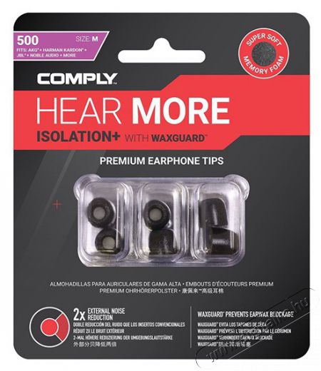 COMPLY Isolation Plus TX-500 M memóriahabos fülilleszték Audio-Video / Hifi / Multimédia - Fül és Fejhallgatók - Fülhallgató kiegészítő - 456972