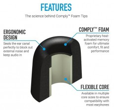COMPLY Isolation T-500 M memóriahabos fülilleszték Audio-Video / Hifi / Multimédia - Fül és Fejhallgatók - Fülhallgató kiegészítő - 457253