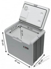 Compass TAMPERE 230/12V hűtőbox 30 liter Konyhai termékek - Hűtő, fagyasztó (szabadonálló) - Hordozható hűtőtáska - 504376