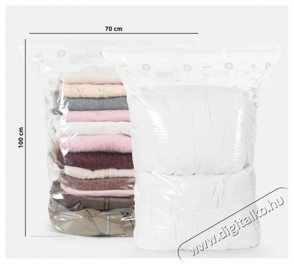 Compactor 5 darabos k&eacute;szlet Compress L 100 liter, van&iacute;lia illattal, 70 &times; 100 cm H&aacute;ztart&aacute;s / Otthon / K&uuml;lt&eacute;r - Lak&aacute;sfelszerel&eacute;s - T&aacute;rol&oacute; - 503485