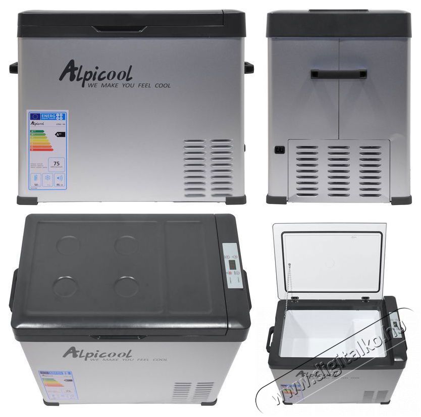 Compass 50l 230/24/12V -20&deg;C GREY Konyhai term&eacute;kek - Hűtő, fagyaszt&oacute; (szabadon&aacute;ll&oacute;) - Hordozhat&oacute; hűtőt&aacute;ska - 530611