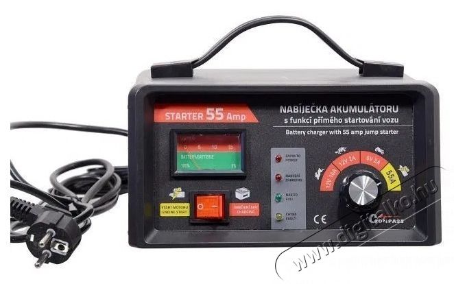 Compass t&ouml;ltő 6 12V 10 02 55A STARTER aut&oacute; akkuml&aacute;tor t&ouml;ltő Aut&oacute;hifi / Aut&oacute; felszerel&eacute;s - Aut&oacute;s / aut&oacute;hifi kieg&eacute;sz&iacute;tő - Aut&oacute; akkumul&aacute;tor t&ouml;ltő - 531712
