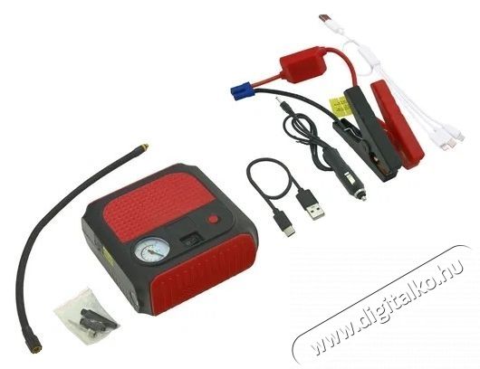 Compass akkus komporesszor   Jump Starter powerbankkal, 8000 mAh, 500 A Aut&oacute;hifi / Aut&oacute; felszerel&eacute;s - Aut&oacute;s / aut&oacute;hifi kieg&eacute;sz&iacute;tő - Aut&oacute; akkumul&aacute;tor t&ouml;ltő - 531711