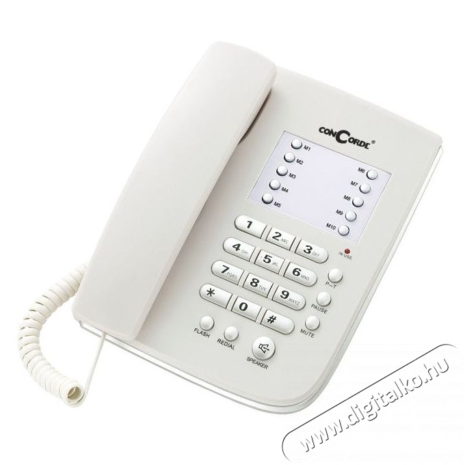 ConCorde 3020 vezetékes telefon készülék - BEIGE Mobil / Kommunikáció / Smart - Vezetékes telefon / fax - 258672