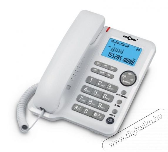 ConCorde A80 vezet&eacute;kes telefon - feh&eacute;r Mobil / Kommunik&aacute;ci&oacute; / Smart - Vezet&eacute;kes telefon / fax - 333508