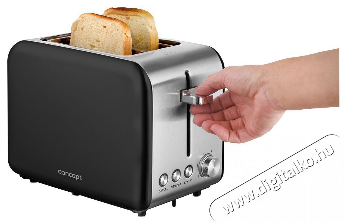 Concept TE2052 BLACK Konyhai term&eacute;kek - Konyhai kisg&eacute;p (s&uuml;t&eacute;s / főz&eacute;s / hűt&eacute;s / &eacute;telk&eacute;sz&iacute;t&eacute;s) - Keny&eacute;rpir&iacute;t&oacute; - 523303