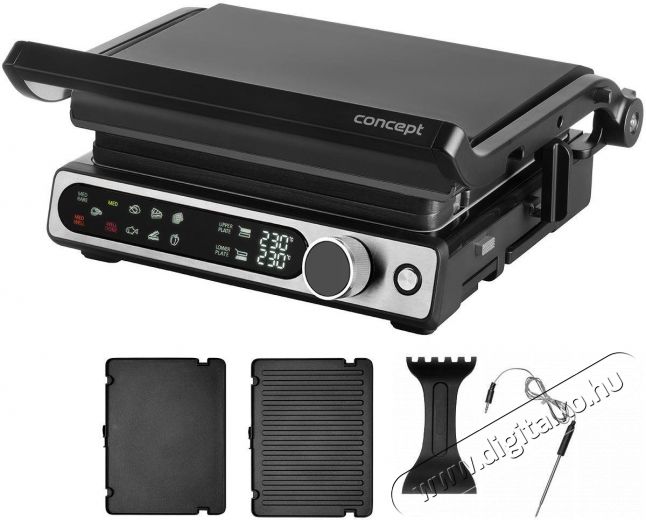 Concept GE3500 Konyhai termékek - Konyhai kisgép (sütés / főzés / hűtés / ételkészítés) - Kontakt grill sütő / sütőlap - 523346
