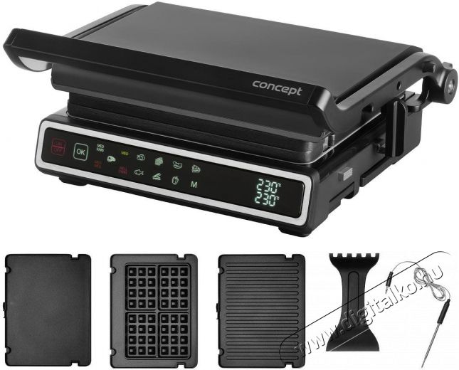 Concept GE3550 Konyhai term&eacute;kek - Konyhai kisg&eacute;p (s&uuml;t&eacute;s / főz&eacute;s / hűt&eacute;s / &eacute;telk&eacute;sz&iacute;t&eacute;s) - Kontakt grill s&uuml;tő / s&uuml;tőlap - 523338