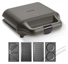 Concept SV3057 4in1 Konyhai termékek - Konyhai kisgép (sütés / főzés / hűtés / ételkészítés) - Melegszendvics / gofri sütő - 523271