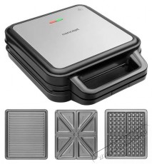 Concept SV3080 Family 3in1 1200 W Konyhai termékek - Konyhai kisgép (sütés / főzés / hűtés / ételkészítés) - Melegszendvics / gofri sütő - 523272