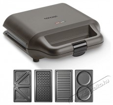 Concept SV3057 4in1 Konyhai termékek - Konyhai kisgép (sütés / főzés / hűtés / ételkészítés) - Melegszendvics / gofri sütő - 523271
