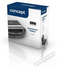 Concept SV3051 700W Konyhai termékek - Konyhai kisgép (sütés / főzés / hűtés / ételkészítés) - Melegszendvics / gofri sütő - 523297