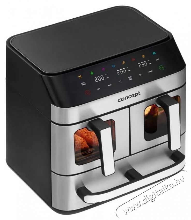 Concept FR9000 PIZZA TRIO Airfryer Konyhai term&eacute;kek - Konyhai kisg&eacute;p (s&uuml;t&eacute;s / főz&eacute;s / hűt&eacute;s / &eacute;telk&eacute;sz&iacute;t&eacute;s) - Olajs&uuml;tő - 531213