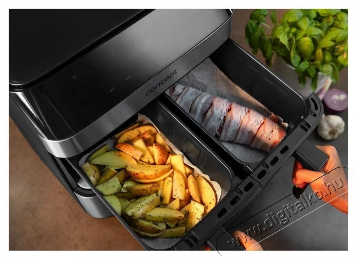 Concept FR9000 PIZZA TRIO Airfryer Konyhai term&eacute;kek - Konyhai kisg&eacute;p (s&uuml;t&eacute;s / főz&eacute;s / hűt&eacute;s / &eacute;telk&eacute;sz&iacute;t&eacute;s) - Olajs&uuml;tő - 531213