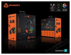 CONNECT IT CHP-4800-BK BIOHAZARD Blast, fekete Audio-Video / Hifi / Multimédia - Fül és Fejhallgatók - Fejhallgató mikrofonnal / headset - 518641