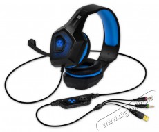 CONNECT IT CHP-5500-BL BATTLE RNBW Ed.2 - kék Audio-Video / Hifi / Multimédia - Fül és Fejhallgatók - Fejhallgató mikrofonnal / headset - 518638