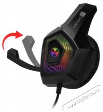 CONNECT IT CHP-5600-BK BATTLE RGB Ed. 3 fekete Audio-Video / Hifi / Multimédia - Fül és Fejhallgatók - Fejhallgató mikrofonnal / headset - 518637