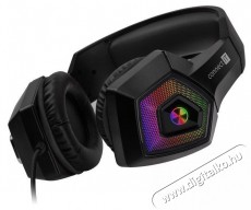 CONNECT IT CHP-5600-BK BATTLE RGB Ed. 3 fekete Audio-Video / Hifi / Multimédia - Fül és Fejhallgatók - Fejhallgató mikrofonnal / headset - 518637