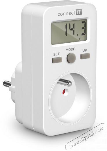 CONNECT IT PowerMeter áramfogyasztás-mérő Háztartás / Otthon / Kültér - Világítás / elektromosság - Hálózati elosztó / hosszabbító / adapter - 523352