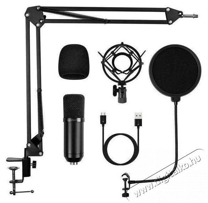 CONNECT IT ProMic CMI-9010-BK, fekete Fot&oacute;-Vide&oacute; kieg&eacute;sz&iacute;tők - Mikrofon - &Eacute;nek &eacute;s hangszer mikrofon - 524574