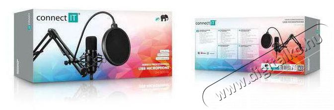 CONNECT IT ProMic CMI-9010-BK, fekete Fot&oacute;-Vide&oacute; kieg&eacute;sz&iacute;tők - Mikrofon - &Eacute;nek &eacute;s hangszer mikrofon - 524574