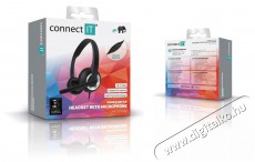 CONNECT IT HOME & OFFICE fekete Fejhallgató Audio-Video / Hifi / Multimédia - Fül és Fejhallgatók - Fejhallgató mikrofonnal / headset - 529356