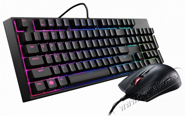 Cooler Master MasterKeys Lite Combo USB RGB vil&aacute;g&iacute;t&aacute;ssal billentyűzet HU + eg&eacute;r Iroda &eacute;s sz&aacute;m&iacute;t&aacute;stechnika - Billentyűzet / billentyűzet szett - Vezet&eacute;kes - 324175