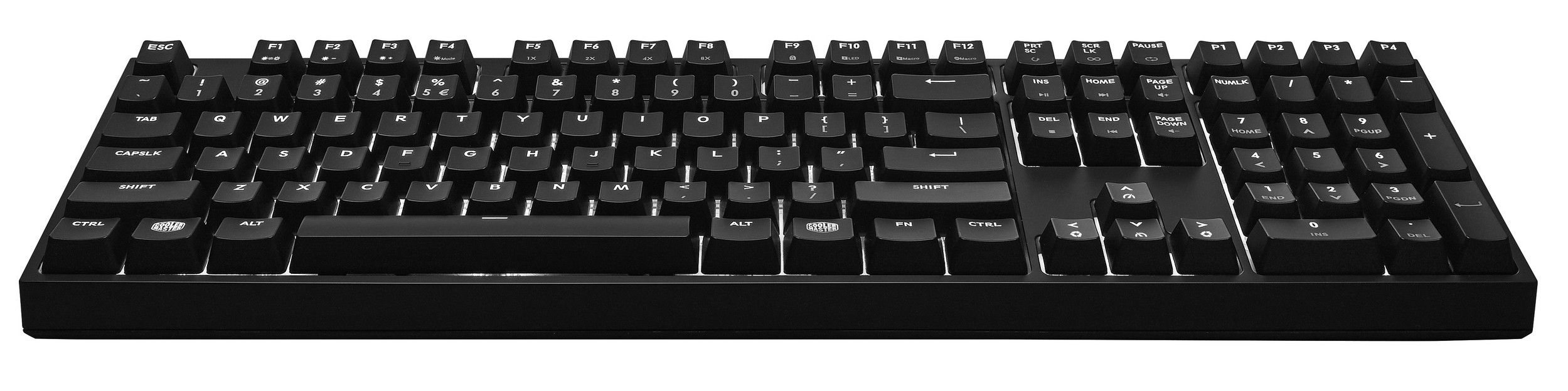 Cooler Master Masterkeys Pro L gamer billentyűzet fehér világítással (ENG) - fekete Iroda és számítástechnika - Billentyűzet / billentyűzet szett - Vezetékes - 324176