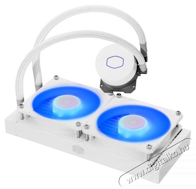 Cooler Master MasterLiquid ML240L V2 RGB White edition v&iacute;zhűt&eacute;ses processzor hűtő Iroda &eacute;s sz&aacute;m&iacute;t&aacute;stechnika - Sz&aacute;m&iacute;t&oacute;g&eacute;p tartoz&eacute;k - Processzor - 456177