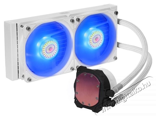 Cooler Master MasterLiquid ML240L V2 RGB White edition v&iacute;zhűt&eacute;ses processzor hűtő Iroda &eacute;s sz&aacute;m&iacute;t&aacute;stechnika - Sz&aacute;m&iacute;t&oacute;g&eacute;p tartoz&eacute;k - Processzor - 456177