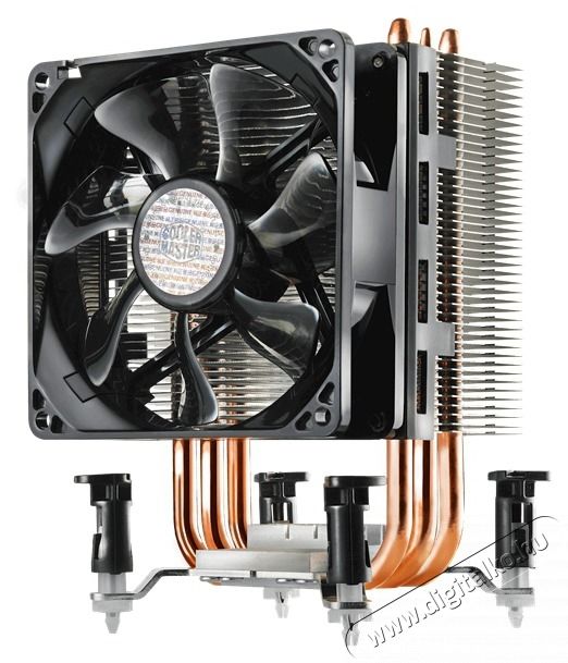 Cooler Master CPU hűtő HYPER TX3 EVO, Univerz&aacute;lis, fekete-ez&uuml;st Iroda &eacute;s sz&aacute;m&iacute;t&aacute;stechnika - Sz&aacute;m&iacute;t&oacute;g&eacute;p tartoz&eacute;k - Ventil&aacute;tor - 492563