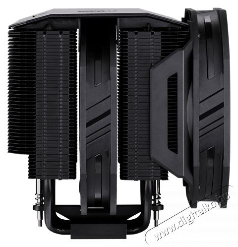 Cooler Master CPU hűtő MASTERAIR MA624 STEALTH, Univerz&aacute;lis, fekete Iroda &eacute;s sz&aacute;m&iacute;t&aacute;stechnika - Sz&aacute;m&iacute;t&oacute;g&eacute;p tartoz&eacute;k - Ventil&aacute;tor - 492537