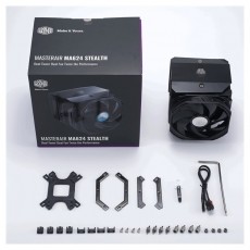 Cooler Master CPU hűtő MASTERAIR MA624 STEALTH, Univerz&aacute;lis, fekete Iroda &eacute;s sz&aacute;m&iacute;t&aacute;stechnika - Sz&aacute;m&iacute;t&oacute;g&eacute;p tartoz&eacute;k - Ventil&aacute;tor - 492537