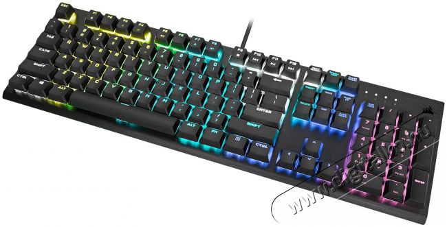 Corsair K60 RGB Pro Cherry MX Speed Low Profile mechanikus gamer billentyűzet Iroda és számítástechnika - Billentyűzet / billentyűzet szett - Vezetékes - 368864