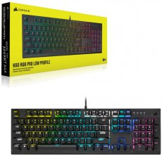 Corsair K60 RGB Pro Cherry MX Speed Low Profile mechanikus gamer billentyűzet Iroda és számítástechnika - Billentyűzet / billentyűzet szett - Vezetékes - 368864