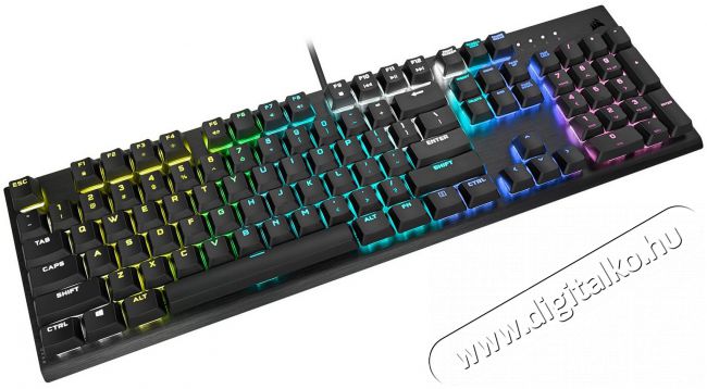 Corsair K60 RGB Pro Cherry MX Speed Low Profile mechanikus gamer billentyűzet Iroda és számítástechnika - Billentyűzet / billentyűzet szett - Vezetékes - 368864