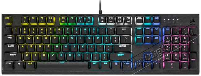 Corsair K60 RGB Pro Cherry MX Speed Low Profile mechanikus gamer billentyűzet Iroda és számítástechnika - Billentyűzet / billentyűzet szett - Vezetékes - 368864
