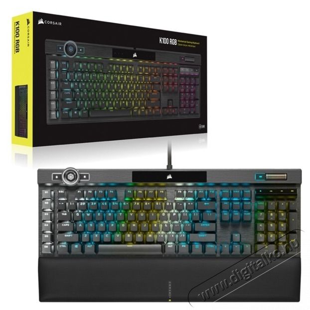 Corsair K100 RGB Cherry MX Speed Gamer billentyűzet Iroda &eacute;s sz&aacute;m&iacute;t&aacute;stechnika - Billentyűzet / billentyűzet szett - Vezet&eacute;kes - 440566