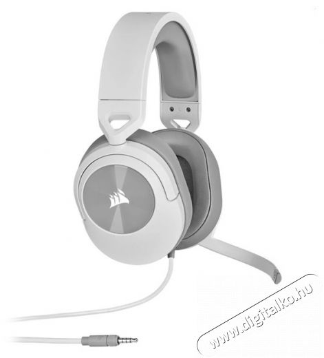 Corsair HS55 Stereo fehér gamer headset Audio-Video / Hifi / Multimédia - Fül és Fejhallgatók - Fejhallgató mikrofonnal / headset - 477631