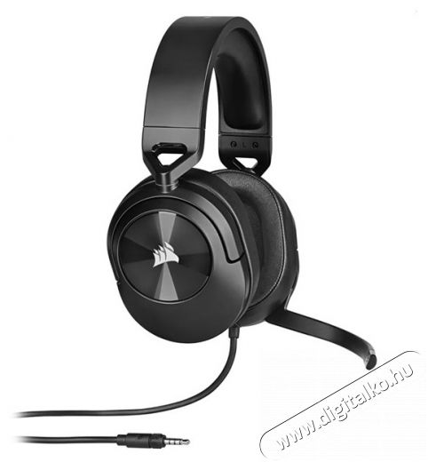 Corsair HS55 Stereo fekete gamer headset Audio-Video / Hifi / Multimédia - Fül és Fejhallgatók - Fejhallgató mikrofonnal / headset - 477630