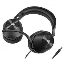 Corsair HS55 Stereo fekete gamer headset Audio-Video / Hifi / Multimédia - Fül és Fejhallgatók - Fejhallgató mikrofonnal / headset - 477630