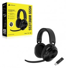 Corsair HS55 vezeték nélküli fekete gamer headset Audio-Video / Hifi / Multimédia - Fül és Fejhallgatók - Fejhallgató mikrofonnal / headset - 478667