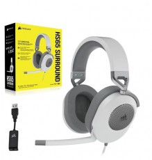 Corsair HS65 Surround fehér gamer headset Audio-Video / Hifi / Multimédia - Fül és Fejhallgatók - Fejhallgató mikrofonnal / headset - 477639