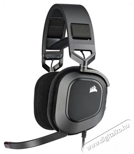 Corsair HS80 RGB USB 7.1 fekete gamer headset Audio-Video / Hifi / Multimédia - Fül és Fejhallgatók - Fejhallgató mikrofonnal / headset - 478678