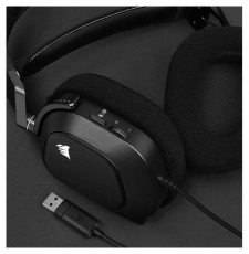 Corsair HS80 RGB USB 7.1 fekete gamer headset Audio-Video / Hifi / Multimédia - Fül és Fejhallgatók - Fejhallgató mikrofonnal / headset - 478678