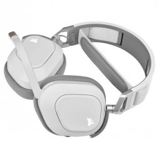 Corsair HS80 RGB vezeték nélküli fehér gamer headset Audio-Video / Hifi / Multimédia - Fül és Fejhallgatók - Fejhallgató mikrofonnal / headset - 478677